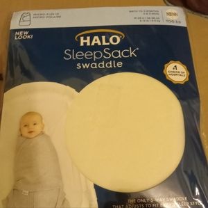 HALO Micro-Fleece Sleepsack Swaddle 3-Way Adjustable Wearable Blanket TOG 3.0 NB